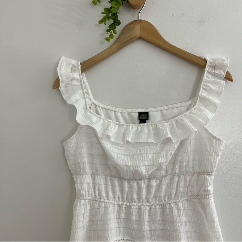 Wild Fable White Ruffle Dress - Picture 2 of 4